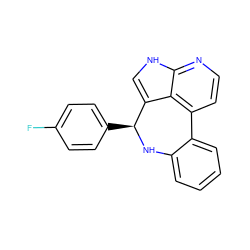 Fc1ccc([C@@H]2Nc3ccccc3-c3ccnc4[nH]cc2c34)cc1 ZINC000045368008