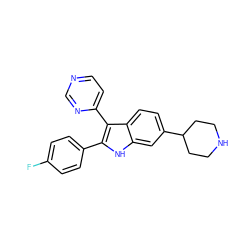 Fc1ccc(-c2[nH]c3cc(C4CCNCC4)ccc3c2-c2ccncn2)cc1 ZINC000040952270