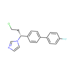 Fc1ccc(-c2ccc([C@@H](CCCl)n3ccnc3)cc2)cc1 ZINC000040424361