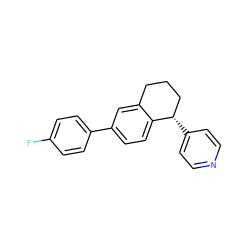 Fc1ccc(-c2ccc3c(c2)CCC[C@@H]3c2ccncc2)cc1 ZINC000040972450