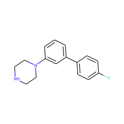 Fc1ccc(-c2cccc(N3CCNCC3)c2)cc1 ZINC000041326652