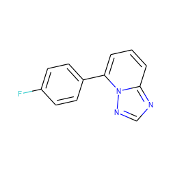 Fc1ccc(-c2cccc3ncnn23)cc1 ZINC001239474350