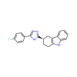 Fc1ccc(-c2cnc([C@@H]3CCc4[nH]c5ccccc5c4C3)[nH]2)cc1 ZINC000473121891