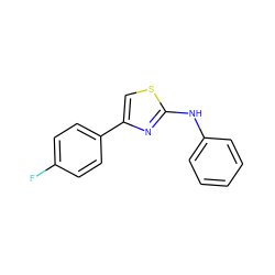 Fc1ccc(-c2csc(Nc3ccccc3)n2)cc1 ZINC000001104834