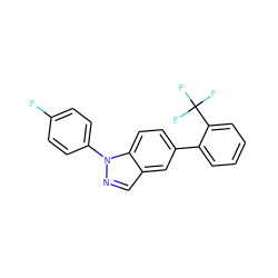 Fc1ccc(-n2ncc3cc(-c4ccccc4C(F)(F)F)ccc32)cc1 ZINC000049125509