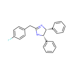 Fc1ccc(CC2=N[C@H](c3ccccc3)[C@H](c3ccccc3)N2)cc1 ZINC000028133861