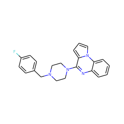 Fc1ccc(CN2CCN(c3nc4ccccc4n4cccc34)CC2)cc1 ZINC000013762482