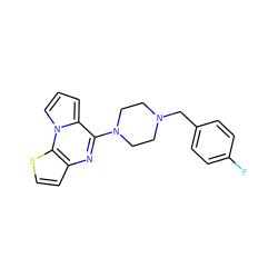 Fc1ccc(CN2CCN(c3nc4ccsc4n4cccc34)CC2)cc1 ZINC000013755932