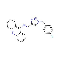 Fc1ccc(Cn2cc(CNc3c4c(nc5ccccc35)CCCC4)nn2)cc1 ZINC001772589014