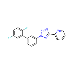 Fc1ccc(F)c(-c2cccc(-n3nnc(-c4ccccn4)n3)c2)c1 ZINC000028385526