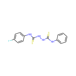 Fc1ccc(NC(=S)NNC(=S)Nc2ccccc2)cc1 ZINC000006644240