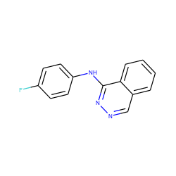 Fc1ccc(Nc2nncc3ccccc23)cc1 ZINC001772605898