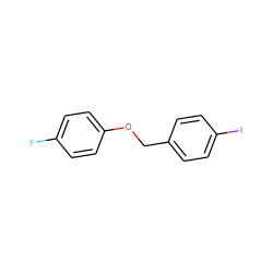 Fc1ccc(OCc2ccc(I)cc2)cc1 ZINC000079597810