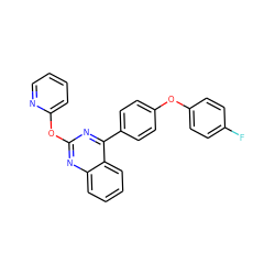 Fc1ccc(Oc2ccc(-c3nc(Oc4ccccn4)nc4ccccc34)cc2)cc1 ZINC000115760146