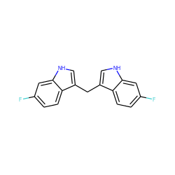 Fc1ccc2c(Cc3c[nH]c4cc(F)ccc34)c[nH]c2c1 ZINC000210914222