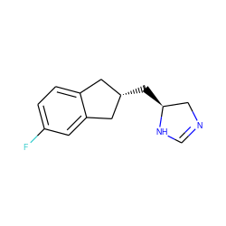 Fc1ccc2c(c1)C[C@@H](C[C@H]1CN=CN1)C2 ZINC000003993518