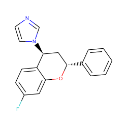 Fc1ccc2c(c1)O[C@@H](c1ccccc1)C[C@@H]2n1ccnc1 ZINC000473136610
