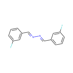 Fc1cccc(/C=N/N=C/c2cccc(F)c2)c1 ZINC000003261368