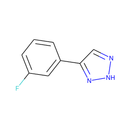 Fc1cccc(-c2cn[nH]n2)c1 ZINC000095564261