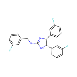 Fc1cccc(CNC2=N[C@H](c3cccc(F)c3)[C@H](c3cccc(F)c3)N2)c1 ZINC000013979728