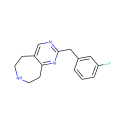 Fc1cccc(Cc2ncc3c(n2)CCNCC3)c1 ZINC000071420793