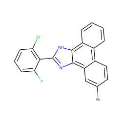 Fc1cccc(Cl)c1-c1nc2c3cc(Br)ccc3c3ccccc3c2[nH]1 ZINC000045254012