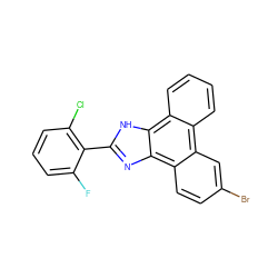 Fc1cccc(Cl)c1-c1nc2c3ccc(Br)cc3c3ccccc3c2[nH]1 ZINC000045319116