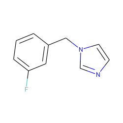 Fc1cccc(Cn2ccnc2)c1 ZINC000041391477