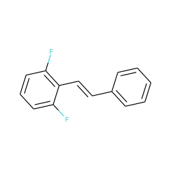 Fc1cccc(F)c1/C=C/c1ccccc1 ZINC001772612492