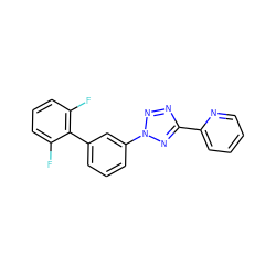 Fc1cccc(F)c1-c1cccc(-n2nnc(-c3ccccn3)n2)c1 ZINC000028456239