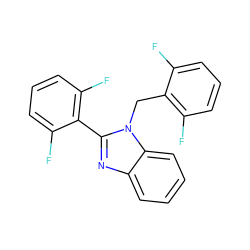 Fc1cccc(F)c1Cn1c(-c2c(F)cccc2F)nc2ccccc21 ZINC000005940165