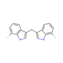 Fc1cccc2c(Cc3c[nH]c4c(F)cccc34)c[nH]c12 ZINC001772654338