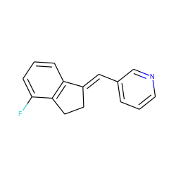 Fc1cccc2c1CC/C2=C\c1cccnc1 ZINC000013610813