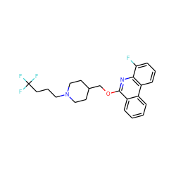 Fc1cccc2c1nc(OCC1CCN(CCCC(F)(F)F)CC1)c1ccccc12 ZINC000103248560