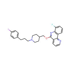 Fc1cccc2c1nc(OCC1CCN(CCCc3ccc(I)cc3)CC1)c1cccnc12 ZINC000095580219