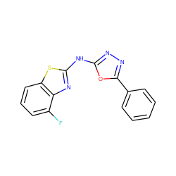 Fc1cccc2sc(Nc3nnc(-c4ccccc4)o3)nc12 ZINC000004035688