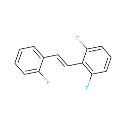 Fc1ccccc1/C=C/c1c(F)cccc1F ZINC001772616288