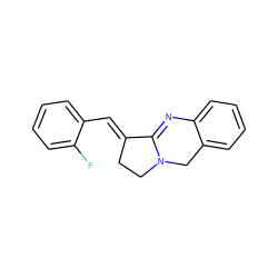 Fc1ccccc1/C=C1\CCN2Cc3ccccc3N=C12 ZINC000101030306