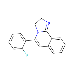 Fc1ccccc1C1=Cc2ccccc2C2=NCCN12 ZINC000013740204