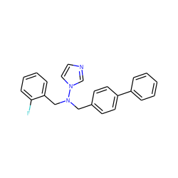 Fc1ccccc1CN(Cc1ccc(-c2ccccc2)cc1)n1ccnc1 ZINC000003639504