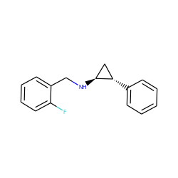 Fc1ccccc1CN[C@H]1C[C@@H]1c1ccccc1 ZINC000044423817