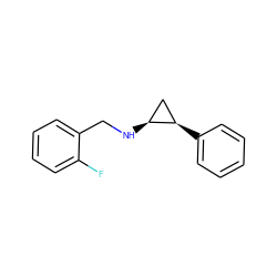 Fc1ccccc1CN[C@H]1C[C@H]1c1ccccc1 ZINC000044423814