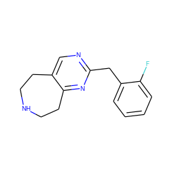 Fc1ccccc1Cc1ncc2c(n1)CCNCC2 ZINC000071341515