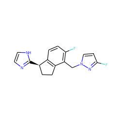 Fc1ccn(Cc2c(F)ccc3c2CC[C@H]3c2ncc[nH]2)n1 ZINC000040900162