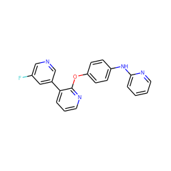 Fc1cncc(-c2cccnc2Oc2ccc(Nc3ccccn3)cc2)c1 ZINC000139435958