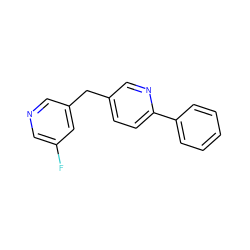 Fc1cncc(Cc2ccc(-c3ccccc3)nc2)c1 ZINC000096282871