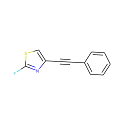 Fc1nc(C#Cc2ccccc2)cs1 ZINC000066098051