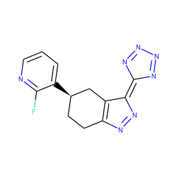 Fc1ncccc1[C@@H]1CCC2=C(C1)C(=C1N=NN=N1)N=N2 ZINC000042920313