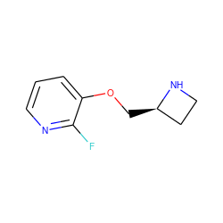 Fc1ncccc1OC[C@@H]1CCN1 ZINC000006525315