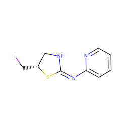 IC[C@@H]1CN/C(=N\c2ccccn2)S1 ZINC000019645603